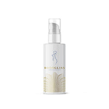 Load image into Gallery viewer, White and gold body gliss care and comfort silicone lubricant with vitamin E bottle standing upright with sealable squeeze top on white background - Sex Siopa stocks Ireland's best sex toys, lubricants and accessories