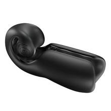 Load image into Gallery viewer, Angled view of the Snail Vibe Evo, a rechargeable waterproof and fully extendable penis vibrator and stroker