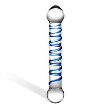 Load image into Gallery viewer, Gläs Spiral Dildo made from handblown borosilicate glass. Sex Toys in Ireland from Sex Siopa
