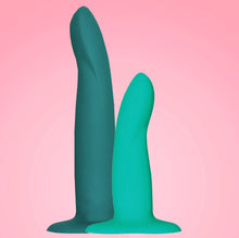 Load image into Gallery viewer, Fun Factory Limba Flex silicone dildos with suction base for a strap-on harness. The Limba Flex comes in a small and medium size. 