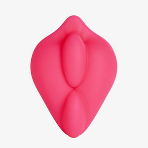 Bubblegum pink Bananapants Bumpher strap-on silicone cushion for comfort and clitoral stimulation. 