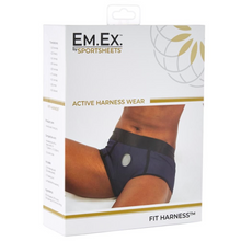Load image into Gallery viewer, Packaging for the Sportsheets Em.Ex Fit active wear strap-on harness - Sex Toys Ireland - Sex Siopa