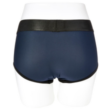 Load image into Gallery viewer, Back view of the Sportsheets Em.Ex. Active Harness Wear - Fit. Boxer brief strapon harness that accommodates dildos up to 2" in diameter. - Sex Siopa, Ireland's best sex toys and accessories