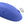 A blue personal massager with three control buttons and a white wired charger shown on a plain white background.