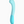 Side view of Biird Gii Rechargeable G-Spot Vibrator in light blue. Shown vertical on a white background.