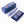 Rear view of Biird Gii Rechargeable G-Spot Vibrator in lilac and purple. Shown horizontal on a white background, alongside a decorated navy blue carry case, and packaging.