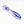 Biird Cecii Luxury Glass Dildo shown in purple and clear glass.