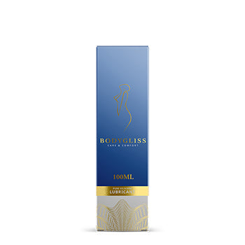 Body Gliss care and comfort lubricant bottle packaging in blue, white and gold font and colouring on white background - Sex Siopa stocks Ireland's best sex toys, lubricants and accessories. 