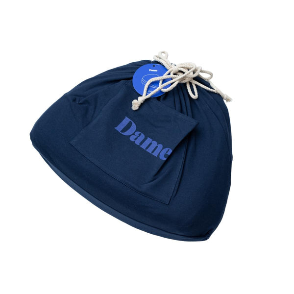 Navy Blue pullstring canvas bag for a Dame Pillo Positioning Wedge