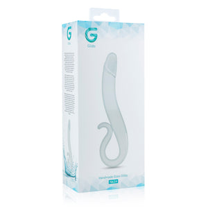 Gildo No 14 glass dildo in its white and blue packaging with logo and description Sex toys Ireland - Sex Siopa, Ireland's best adult shop