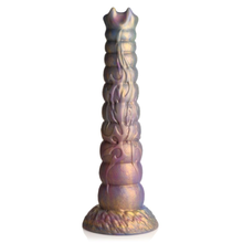 Load image into Gallery viewer, A backside view of the tribal texture on the tentacle ovipositor dildo by Creature Cocks.