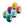 Set of 6 multicoloured Satisfyer Masturbation eggs in dark green, light blue, orange, light green, yellow, and burgundy.