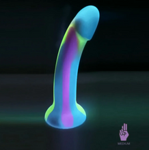 Load image into Gallery viewer, Starlette Glow-in-the-Dark Silicone Dildo