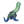 Sex toy silicone dildo with dinosaur legs and tail and a green-to-blue gradient finish , shown from a three-quarters angle on a white background.
