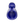 Bottom view of the Snail Vibe Evo rechargeable and extendable penis vibrator in blue, on a black chequered background.