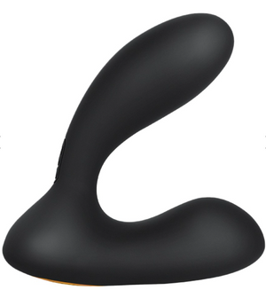 Svakom Vick Neo App-Controlled Butt Plug in black shown on a white background.