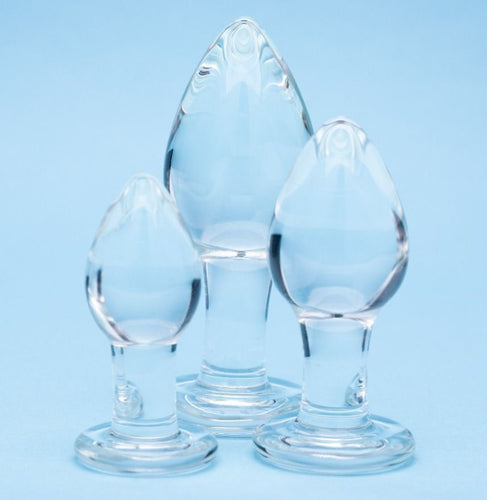 Clarity - Utopian Trinity Glass Butt Plug Set