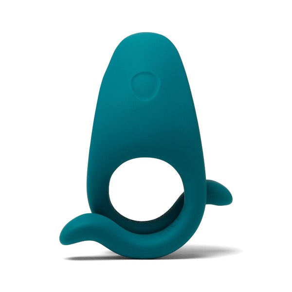 Teal Dame Hug vibrating cock ring on a white background