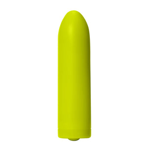 Dame Zee bullet sex toy in lime in front of a white background
