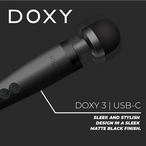 Doxy 3 USB-C Powered Wand Vibrator