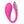 Horizontal side view of pink and metallic Lush 4 vibrator by Lovense. 