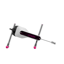 Load image into Gallery viewer, Side view of Lovense mini sex machine stand in a diagonal facing downwards position.