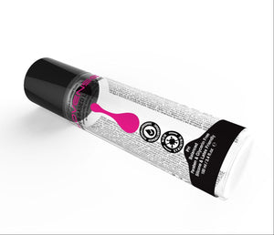 Sideways picture of Lovense water based lubricant