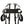 SEI MIO - Behind Closed Doors - Adjustable Door Hanging Sex Swing. Components in black laid out on a white background.