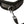 Close up of the clip of a SEI MIO - Padded Neck Collar and Leash in black on a white background.