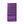 Purple packaging with text and symbols on a white background
