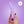 Woman's hand holding size 4 of the Skins Care silicone dilator set against a lilac background.
