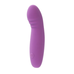 The glee spot rechargeable vibrator with flexible body against a white background