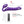 Purple dual-stimulation personal massager with labeled features including G-spot stimulation, extra clitoral stimulation, and vaginal & anal stimulation, shown with a remote control and marketing text on a white background.