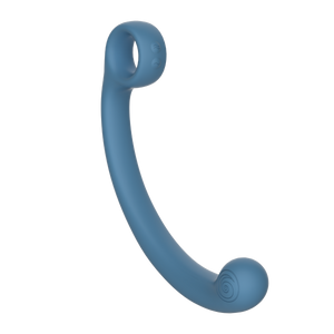 This is a computer generated image of the Svibe Snail Axi in the colour Blue Lagoon in front of a white background. 