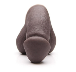 Front view of the Tantus On the Go silicone packer in Mocha - Sex Siopa, Ireland's best sex toys and lubricants