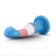 Load image into Gallery viewer, Side view of the Avant Trans Pride silicone dildo - Sex Siopa, Ireland&#39;s Favourite Sex Shop!