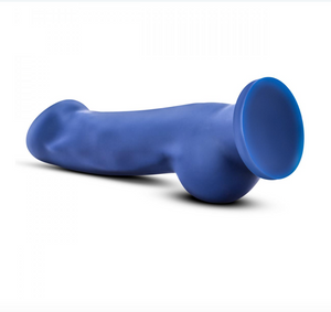 Avant Ergo realistic silicone dildo with balls and suction cup base on white background