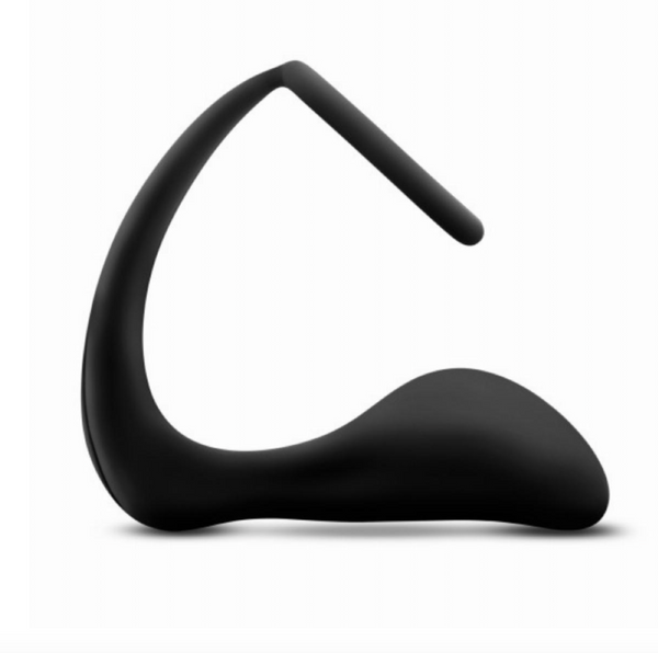 Side profile photo of the Blush Novelties Anal Adventures Platinum silicone anal butt plug and cock ring set in black - Sex Siopa is Ireland's favourite sex toy and lubricant retailer.