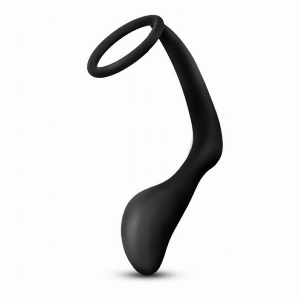 Blush Novelties Anal Adventures Platinum silicone anal butt plug and cock ring set in black - Sex Siopa is Ireland's favourite sex toy and lubricant retailer.