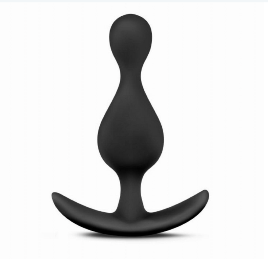 Blush Anal Adventures Platinum Wave silicone butt plug with a wide comfortable base. - Sex Siopa, Ireland's best adult shop for bodysafe sex toys and lubricants