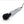 Side view of a silver Doxy Diecast Powerful Mains Powered Wand Vibrator and Massager. With a black bodysafe silicone head. All laid on a white background - Sex Siopa, Ireland's best sex toys and accessories.