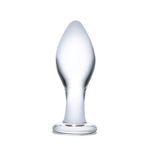 Glas classic 4 inch beginners butt plug made from toughened borosilicate glass - Sex Siopa, Ireland's best sex toys.