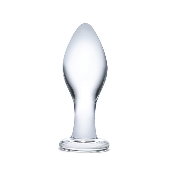 Glas classic 4 inch beginners butt plug made from toughened borosilicate glass - Sex Siopa, Ireland's best sex toys.