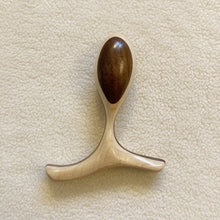 Load image into Gallery viewer, Birds eye view of the two-toned Lumberjill Leisurecrafts Cinch handcarved wooden butt plug with ergonomic handle - Sex Siopa, Ireland&#39;s best sex toys and lubricants