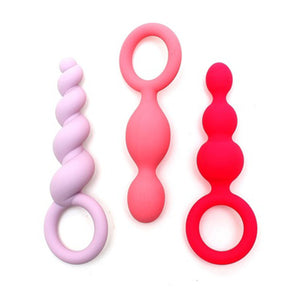 Satisfyer silicone butt plug set of anal sex toys - Sex Siopa Ireland