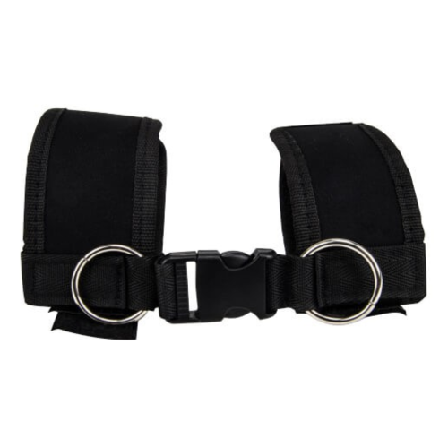 Loving Joy velcro wrist restraints for kink and BDSM play in black - Sex Siopa is Ireland's favourite adult boutique