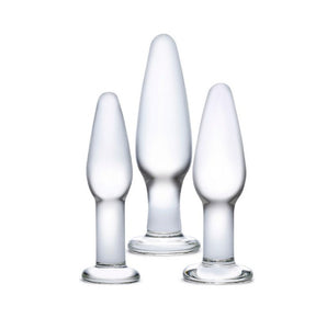 Glas anal training glass butt plug kit - Sex Siopa, Ireland's Best Sex Toys and Lubricant