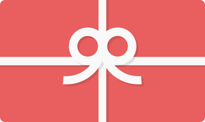 Generic gift card design in red with a white bow