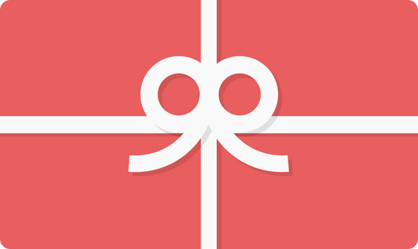 Generic gift card design in red with a white bow