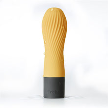Load image into Gallery viewer, Tenga Iroha Zen splash proof battery operated soft silicone vibrator in Yuzucha melon. Sex Siopa, Ireland&#39;s best sex toys and accessories.